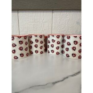 Strawberry Street Ladybug Mugs Set of 4